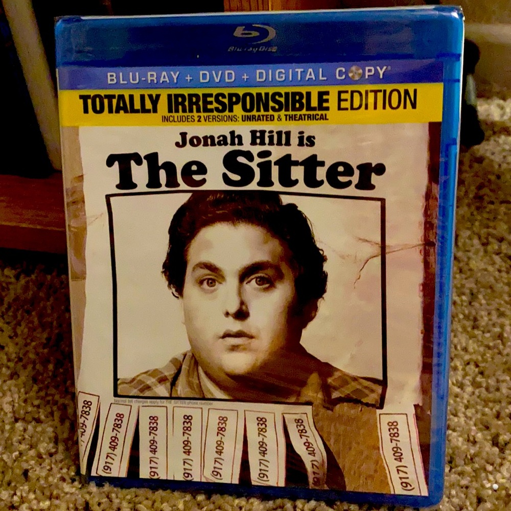 NWT The Sitter totally irresponsible edition Blu-ray+dvd+digital